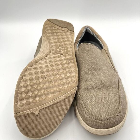 Clarks Men's Step Isle Cushion Cloud Slip On Loafers Sand Canvas Size 10.5 - Picture 11 of 11